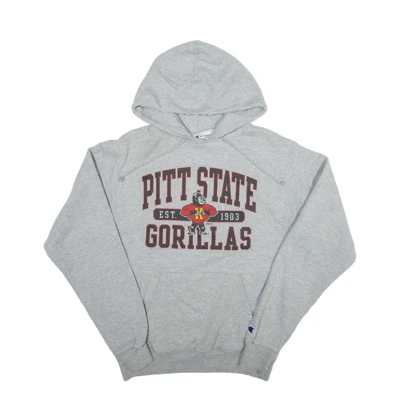 CHAMPION Pitt State Gorillas USA Hoodie Grey Pullover Mens S