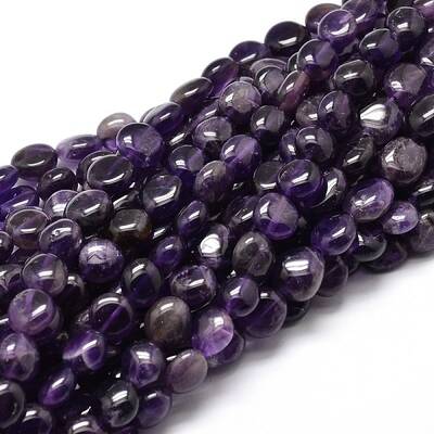 Nuggets Natural Amethyst Beads Strands