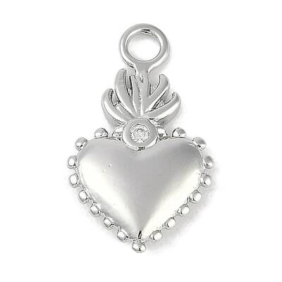 Brass Micro Pave Cubic Zirconia Pendants