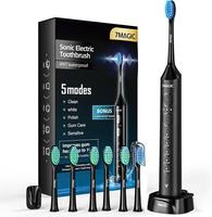 7MAGIC Electric Toothbrush for Adults, Sonic Toothbrush with 3 Intensity Levels & 5 Modes, One Charge for 60 Days, Rechargeab...