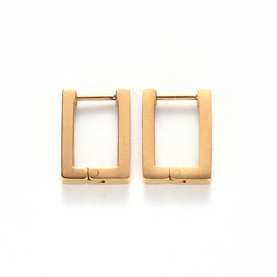 PVD Vacuum Plating 304 Stainless Steel Huggie Hoop Earrings