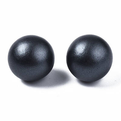 Painted Round Schima Wood Earrings for Girl Women