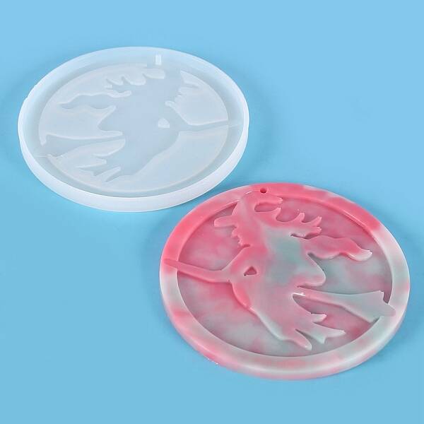 DIY Witch Pendant Silicone Statue Molds