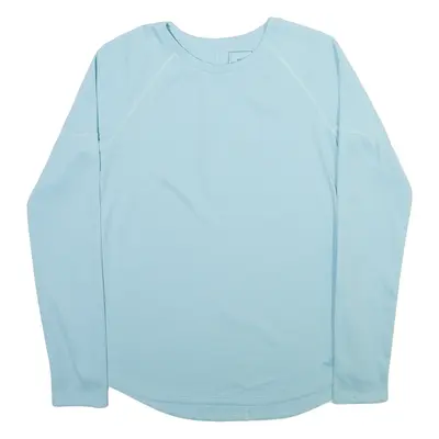 THE NORTH FACE Womens T-Shirt Blue Long Sleeve S