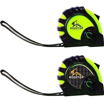 75 Customized 10' Foot Tape Measure - Rubberized & Lock System