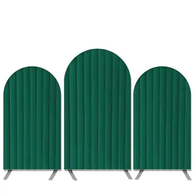 Aperturee Velvet Simulation Theme Dark Green Birthday Arch Backdrop Kit | Wedding Backdrop | Custom Arched Wall Covers | Cust...