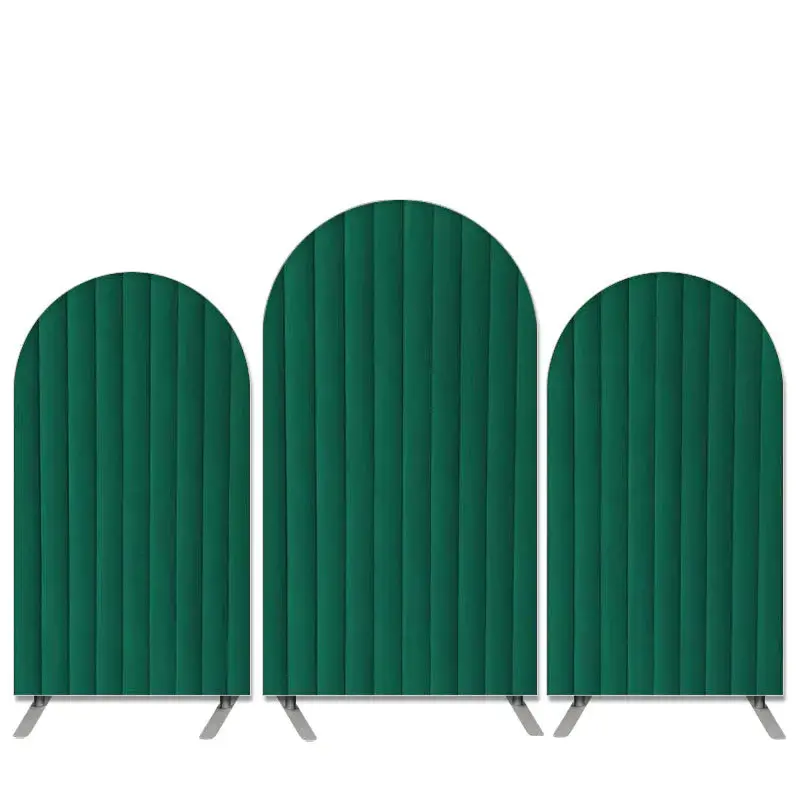 Aperturee Velvet Simulation Theme Dark Green Birthday Arch Backdrop Kit | Wedding Backdrop | Custom Arched Wall Covers | Cust...
