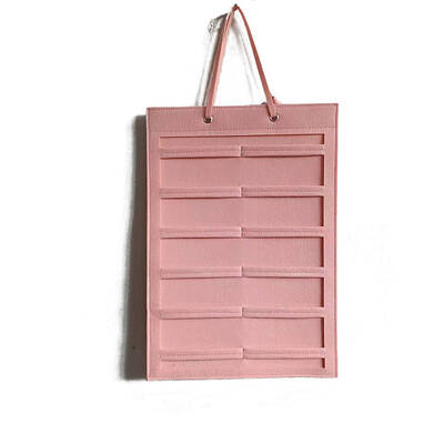 Wall-mounted Non-woven Fabric Claw Hair Clips Storage Bag