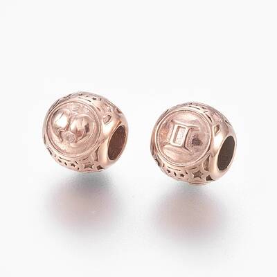 316 Surgical Stainless Steel European Beads