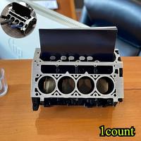 Engine Block Design Desktop Organizer, 1 Count Unique Desktop Organizer, Pen Stand, Business Card Holder with Pen Holder, Per...