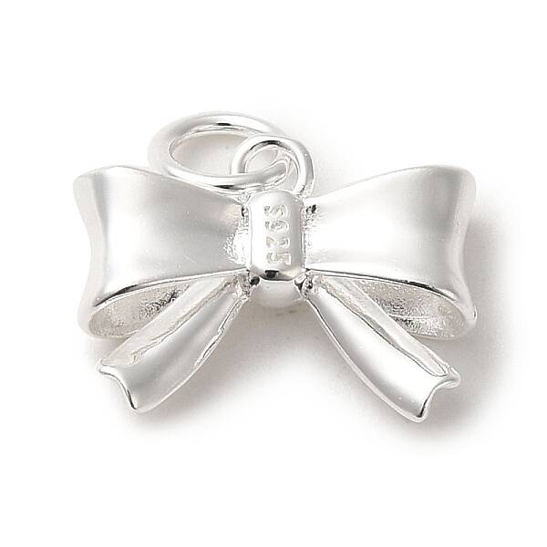 925 Sterling Silver Bowknot Charms