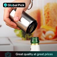 Bottle Cap Remover, 1/2 Counts Modern Portable Stainless Steel Bottle Opener, Manual Beer Bottle Opener, Multifunctional Manu...
