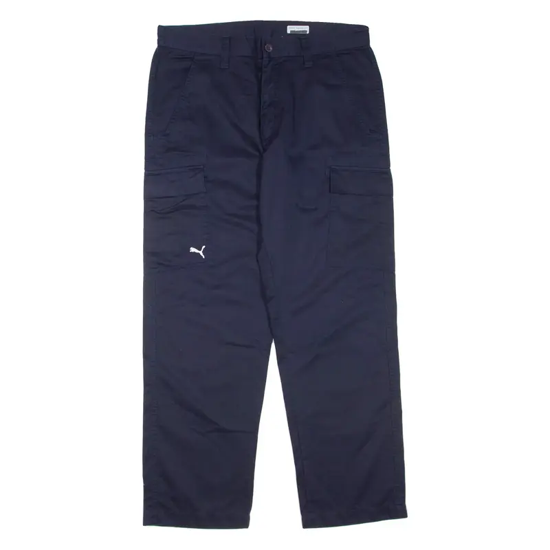 PUMA Cargo Mens Trousers Blue Regular Straight W30 L28