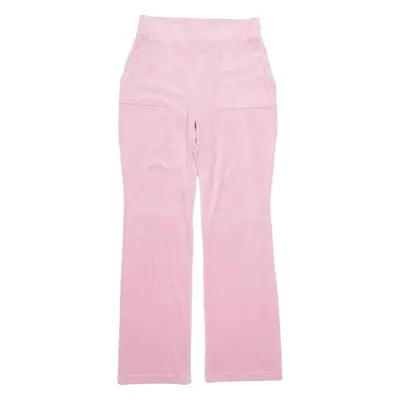 JUICY COUTURE Velour Womens Sweatpants Pink Straight XS W28 L31
