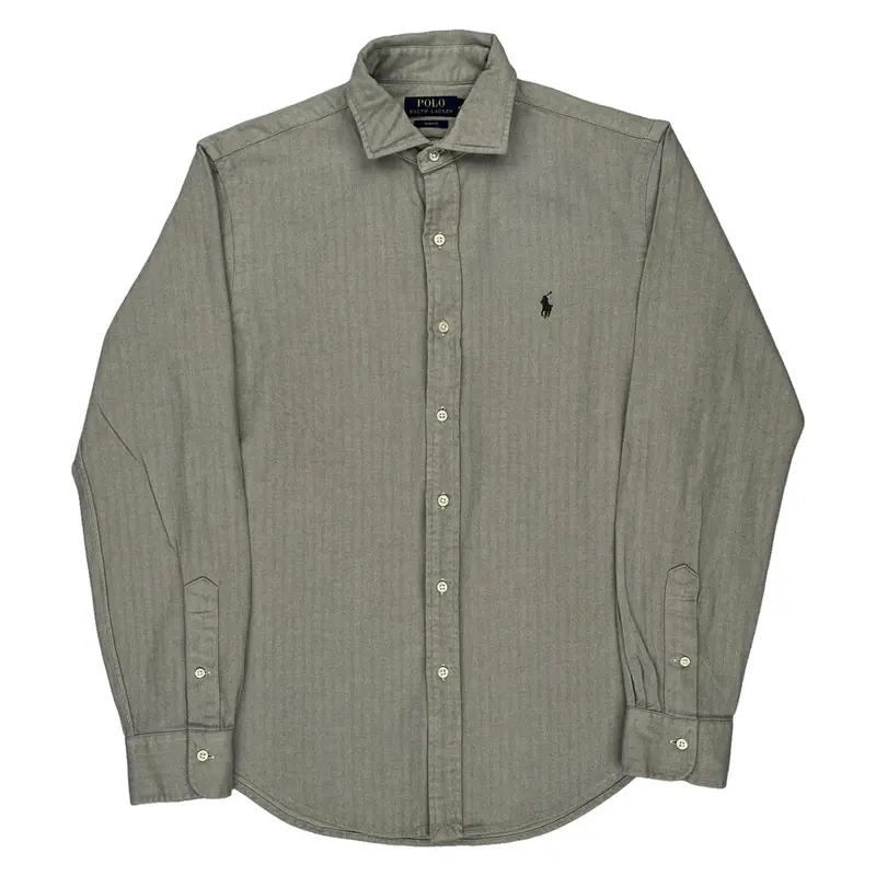 Ralph Lauren Slim Fit Shirt - Medium Grey Cotton