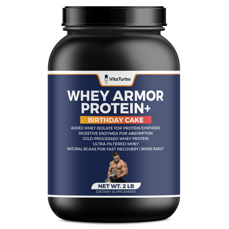 Whey Armor Protein+(Birthday Cake) - 2 LBS - 33 Grams