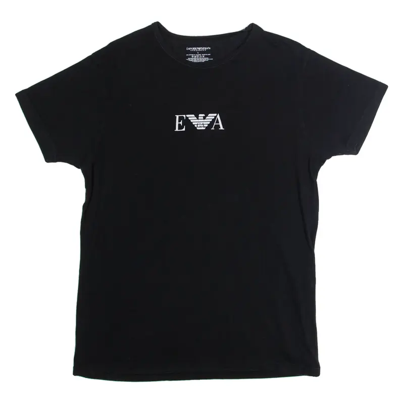 EMPORIO ARMANI Mens T-Shirt Black L