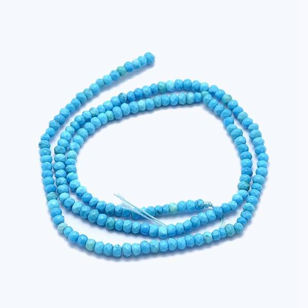 Dyed & Heated Natural Howlite Beads Strands
