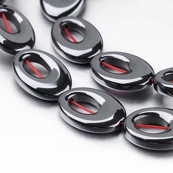 Non-magnetic Synthetic Hematite Beads Strands