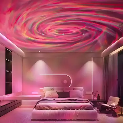 Galaxy Projector, 1 Count USB Rechargeable Starry Sky Projector, Ambient Light, Home Decor for Bedroom, Living Room, Party, F...