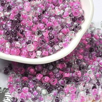 Transparent Glass Round Seed Beads