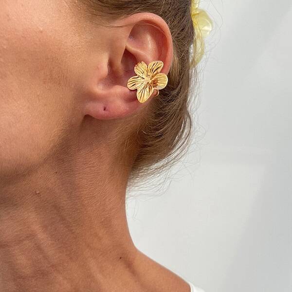 Iron & Alloy Cuff Earrings