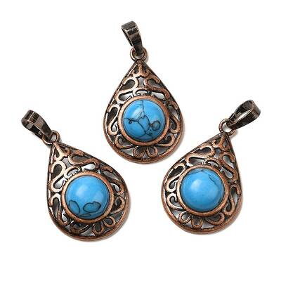 Synthetic Turquoise Pendants