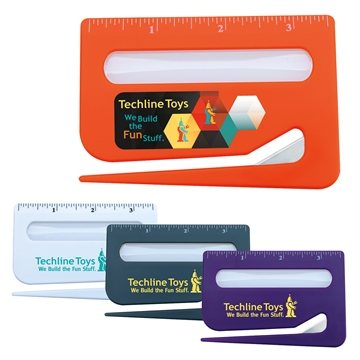 500 Promotional 3-in-1 Letter Opener - Magnifier & Ruler