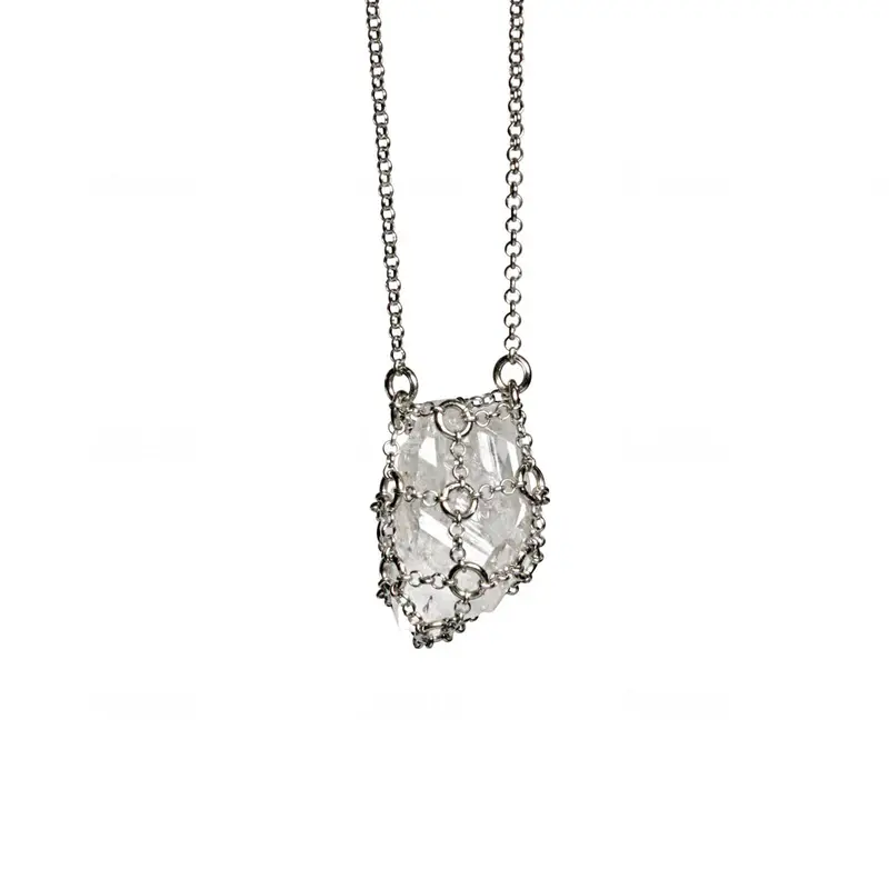 Caged Quartz Necklace