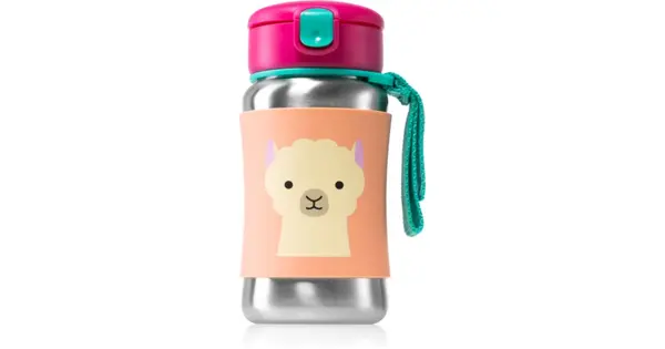 Skip Hop Zoo Llama Water Bottle with Straw 12 Months+ 350ml