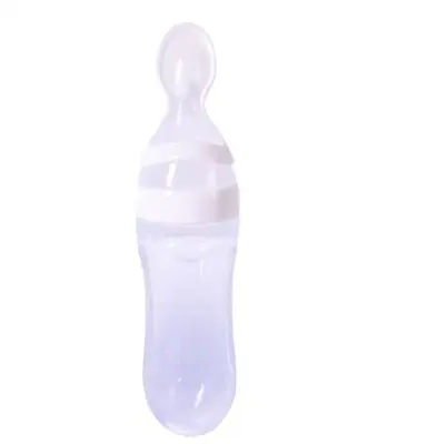 Baby Spoon Bottle Feeder | Color: White