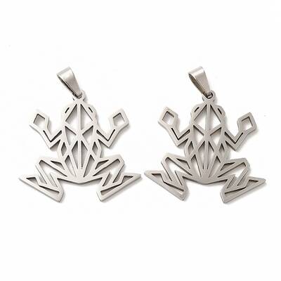 Non-Tarnish 201 Stainless Steel Origami Pendants