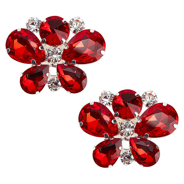 2Pcs Alloy Rhinestone Wedding Shoe Decorations