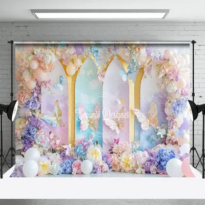 Aperturee Colorful Fairy Butterfly Fine Art Photo Backdrop, 3X2FT(1MX0.6M), 14 USD, fine art backdrops, ENHD1J53-M