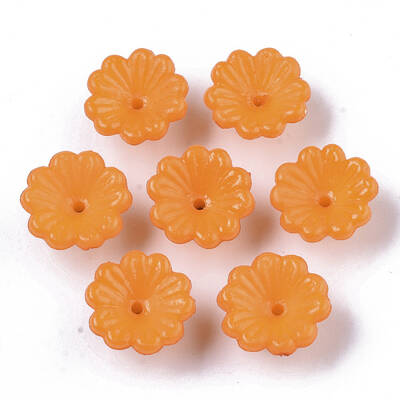 Opaque AS Plastic Bead Caps