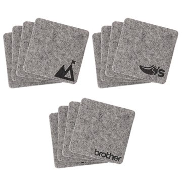 50 Customized Linden Felt Coasters (Set of 4) - Eco-Friendly