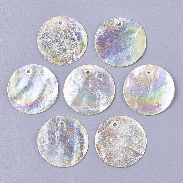 Natural Capiz Shell Pendants