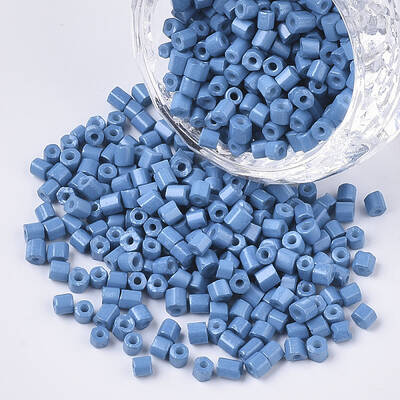 8/0 Two Cut Glass Seed Beads