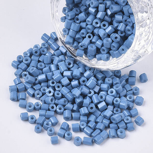 8/0 Two Cut Glass Seed Beads