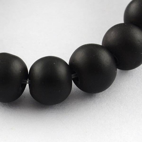 Painted Glass Bead Strands