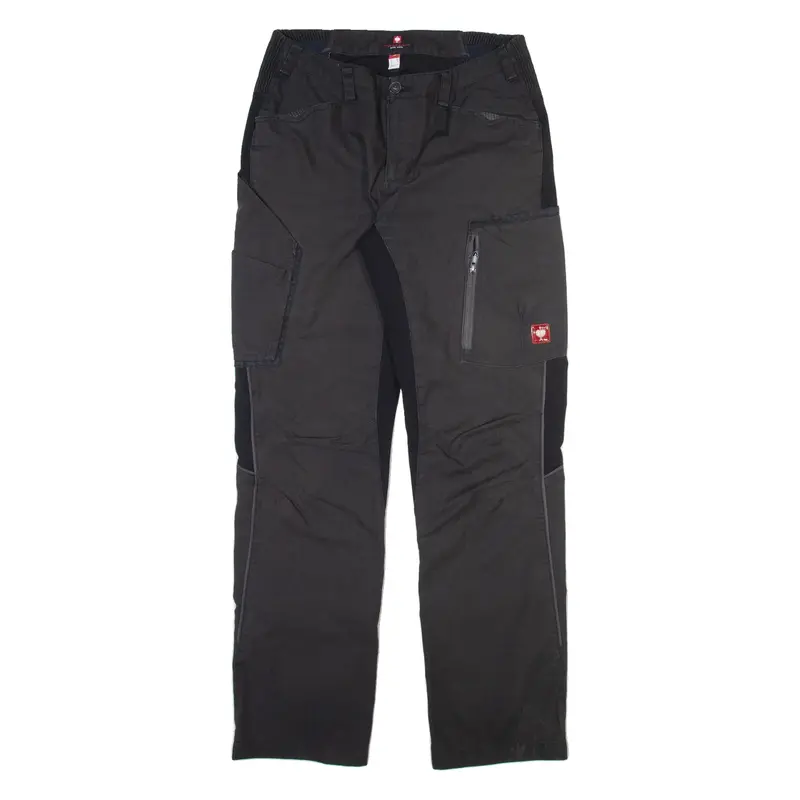 ENGELBERT STRAUSS Workwear Mens Trousers Black Regular Straight W28 L30