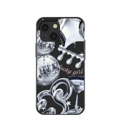 Black Cosmic Luck iPhone 13 Mini Case