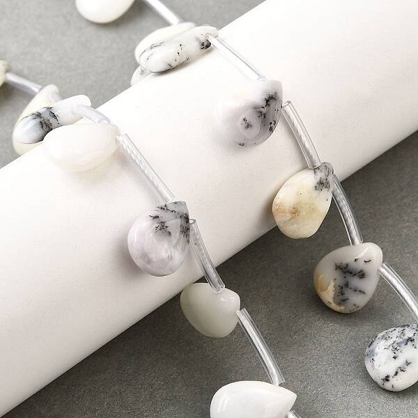 Natural White African Opal Beads Strands