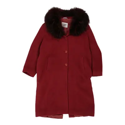 Gianfranco Ferre Overcoat - Large Red Wool | Size: large