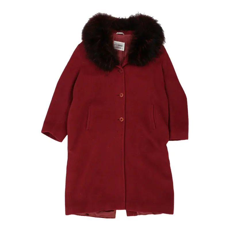 Gianfranco Ferre Overcoat - Large Red Wool | Size: large