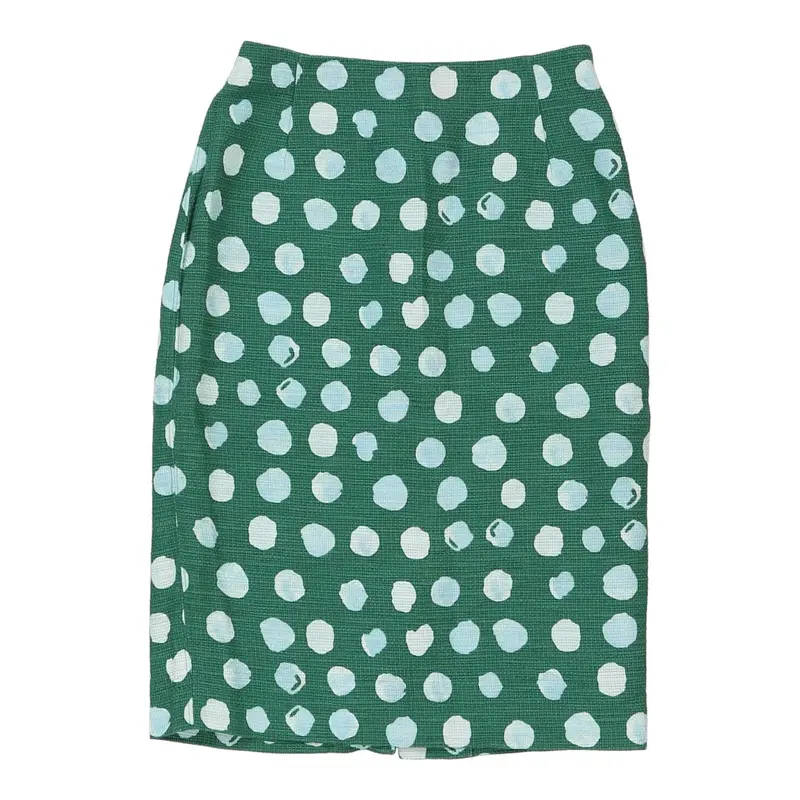 Max Mara Skirt - 26W UK 6 Green Cotton Blend