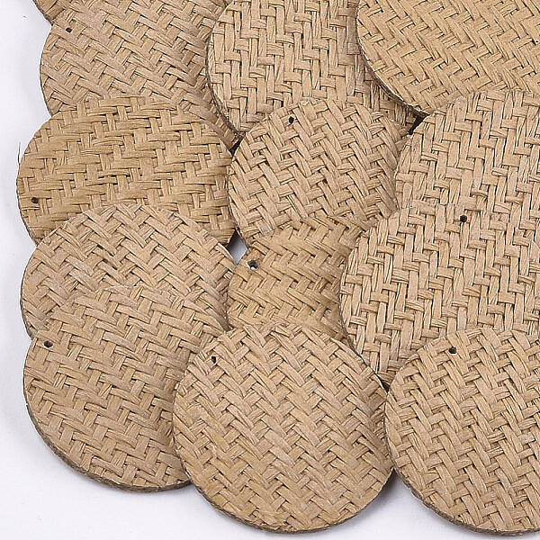 Handmade Straw Woven Pendants