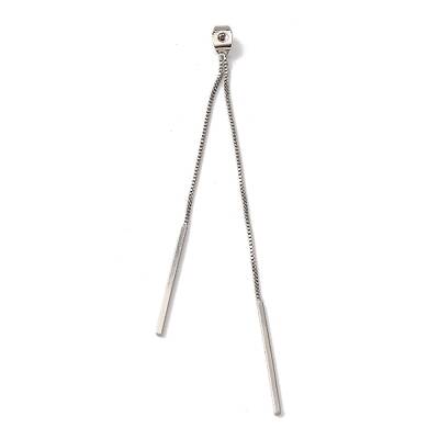 Brass Box Chain Ear Nuts