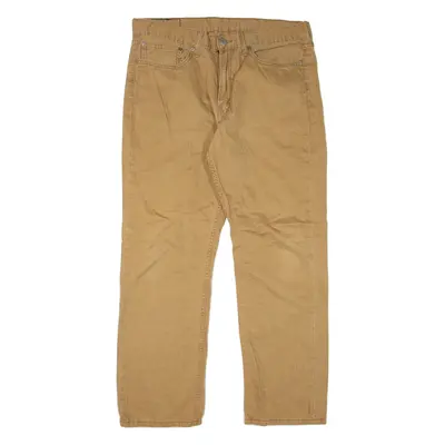 LEVI'S 514 Mens Trousers Beige Slim Straight W36 L30