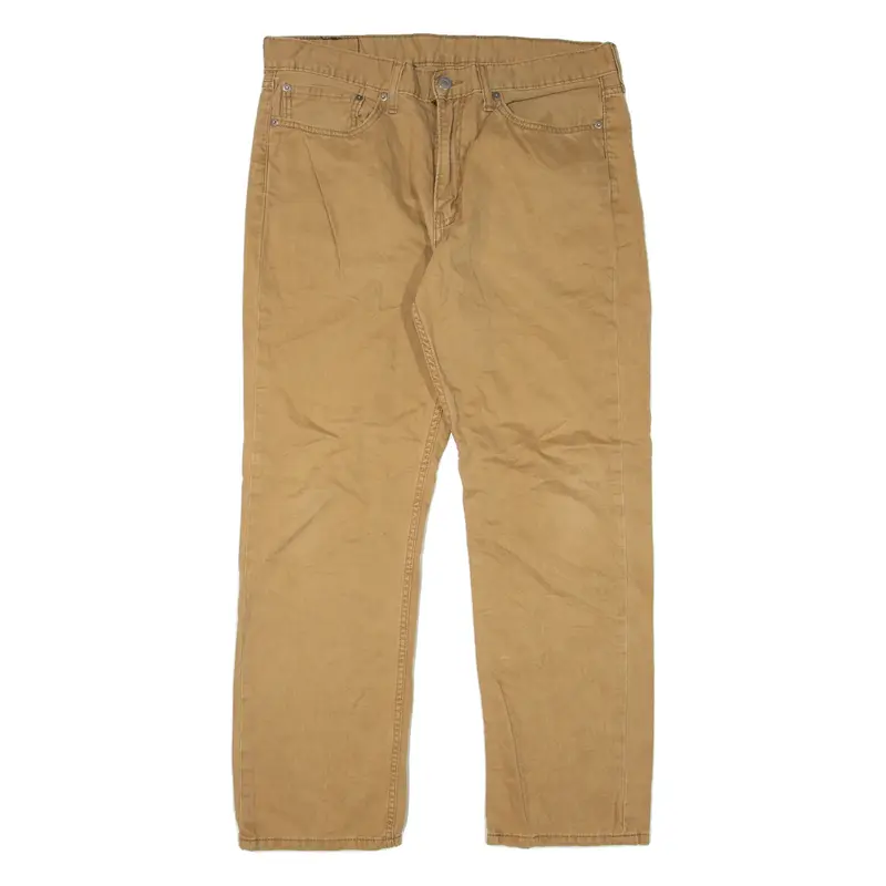LEVI'S 514 Mens Trousers Beige Slim Straight W36 L30